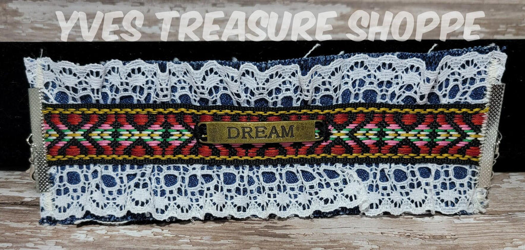 Dream Denim Bracelet Cuff