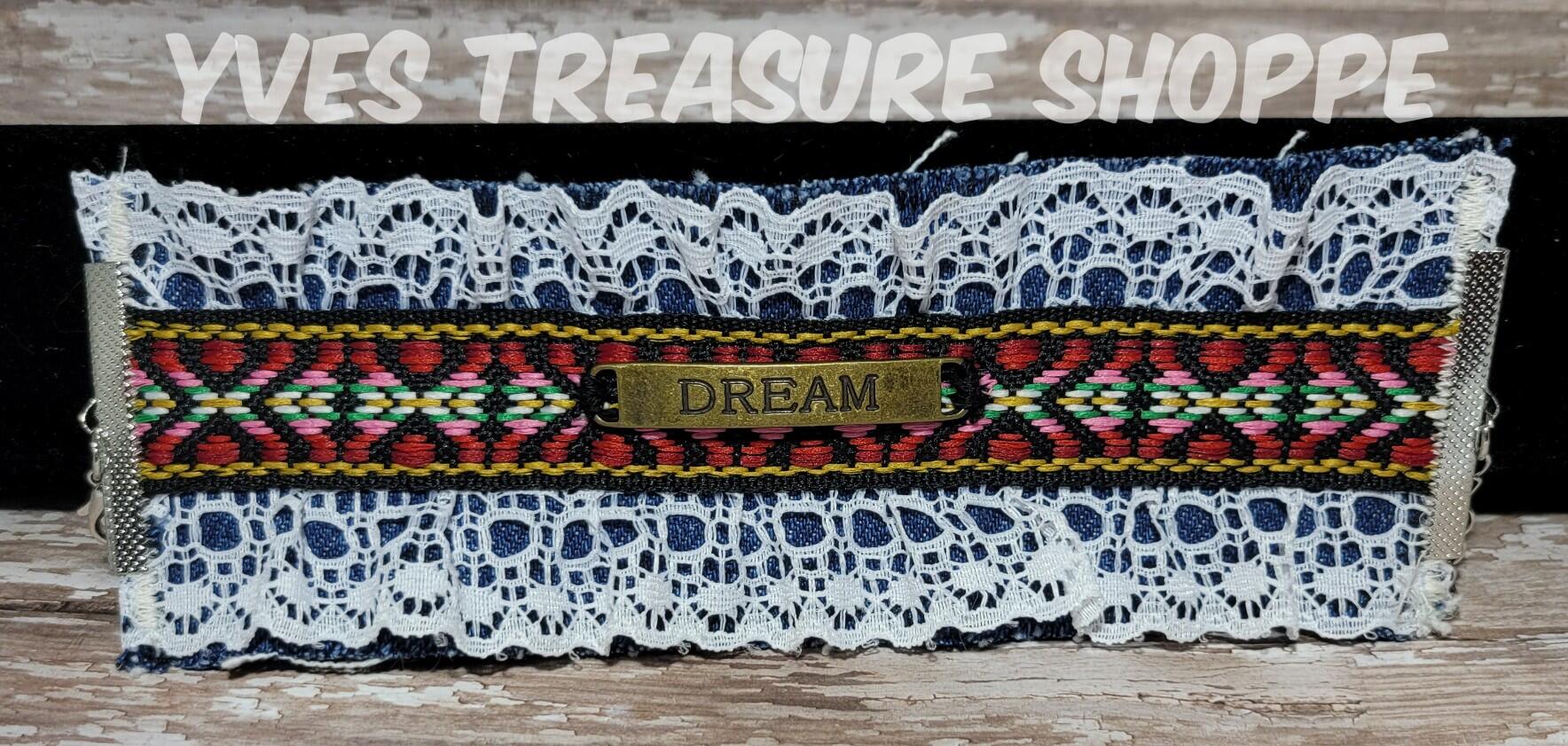 Dream Denim Bracelet Cuff