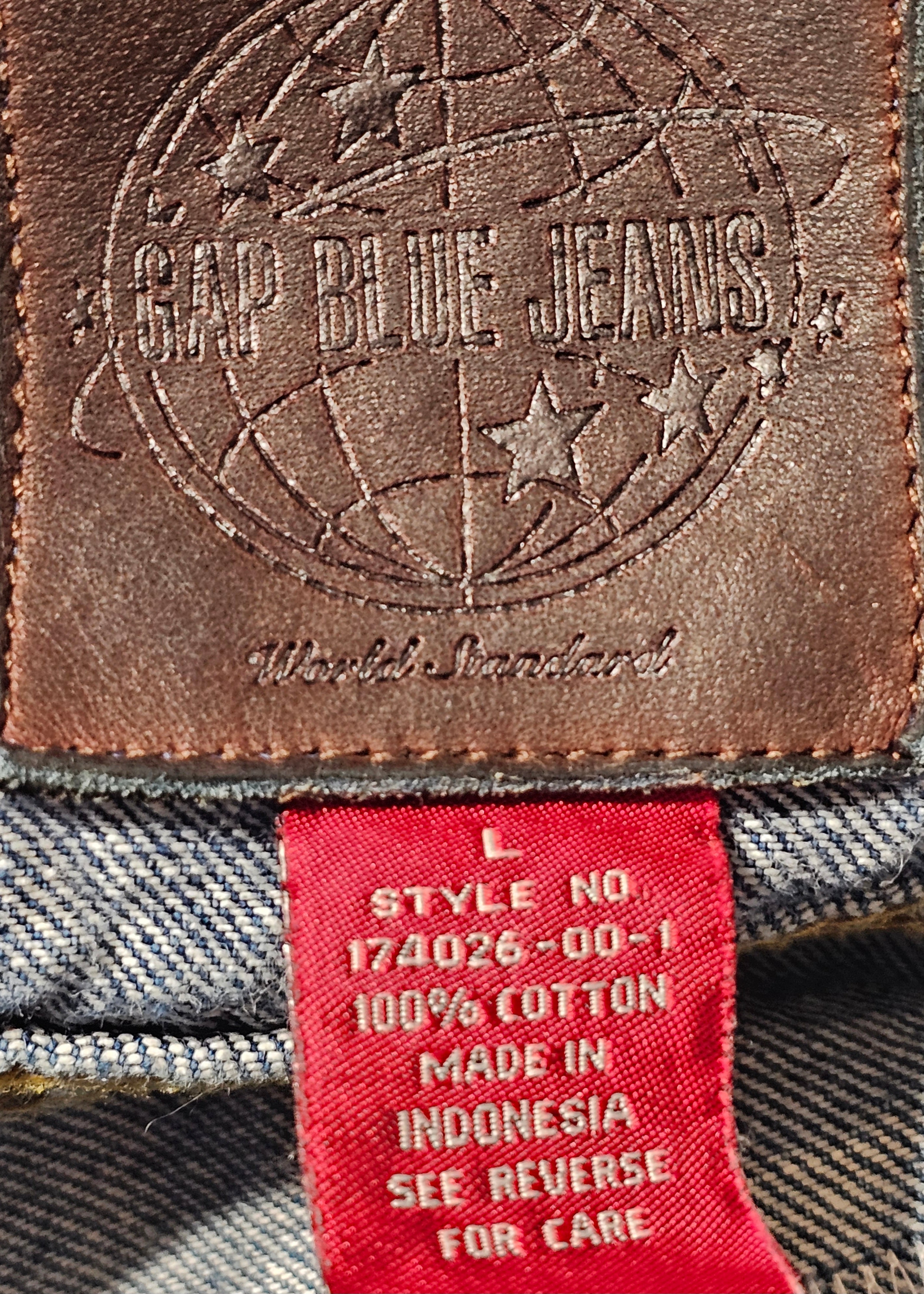 Rock Band Denim Refashioned Jacket Large
