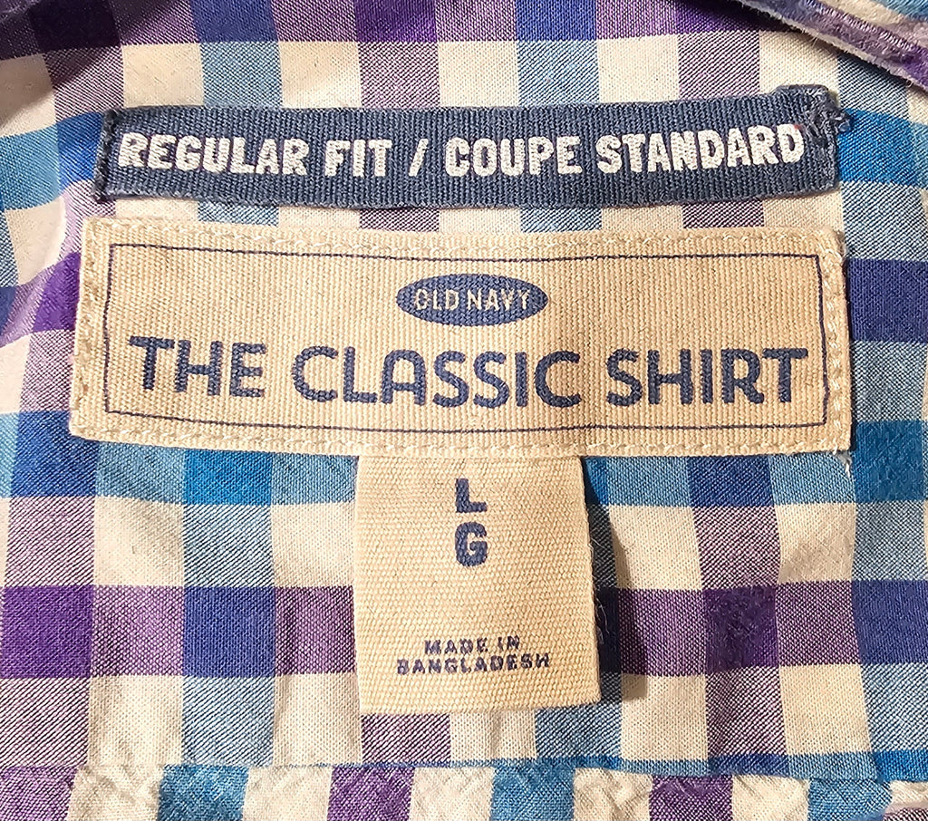 Large Plaid Adventure Gamer Upcycled Shirt