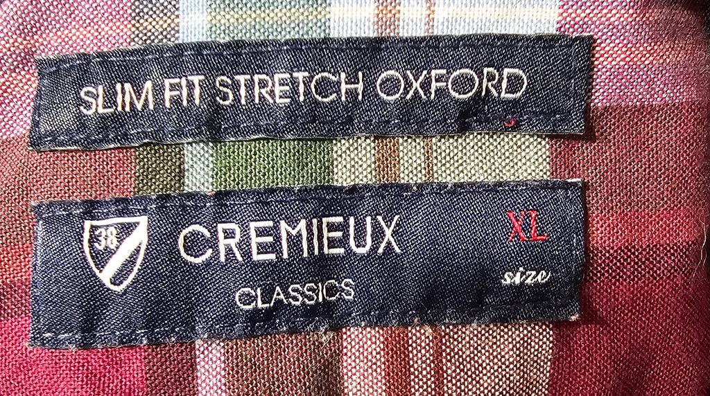 Upcycled XL Movie Print Plaid Top