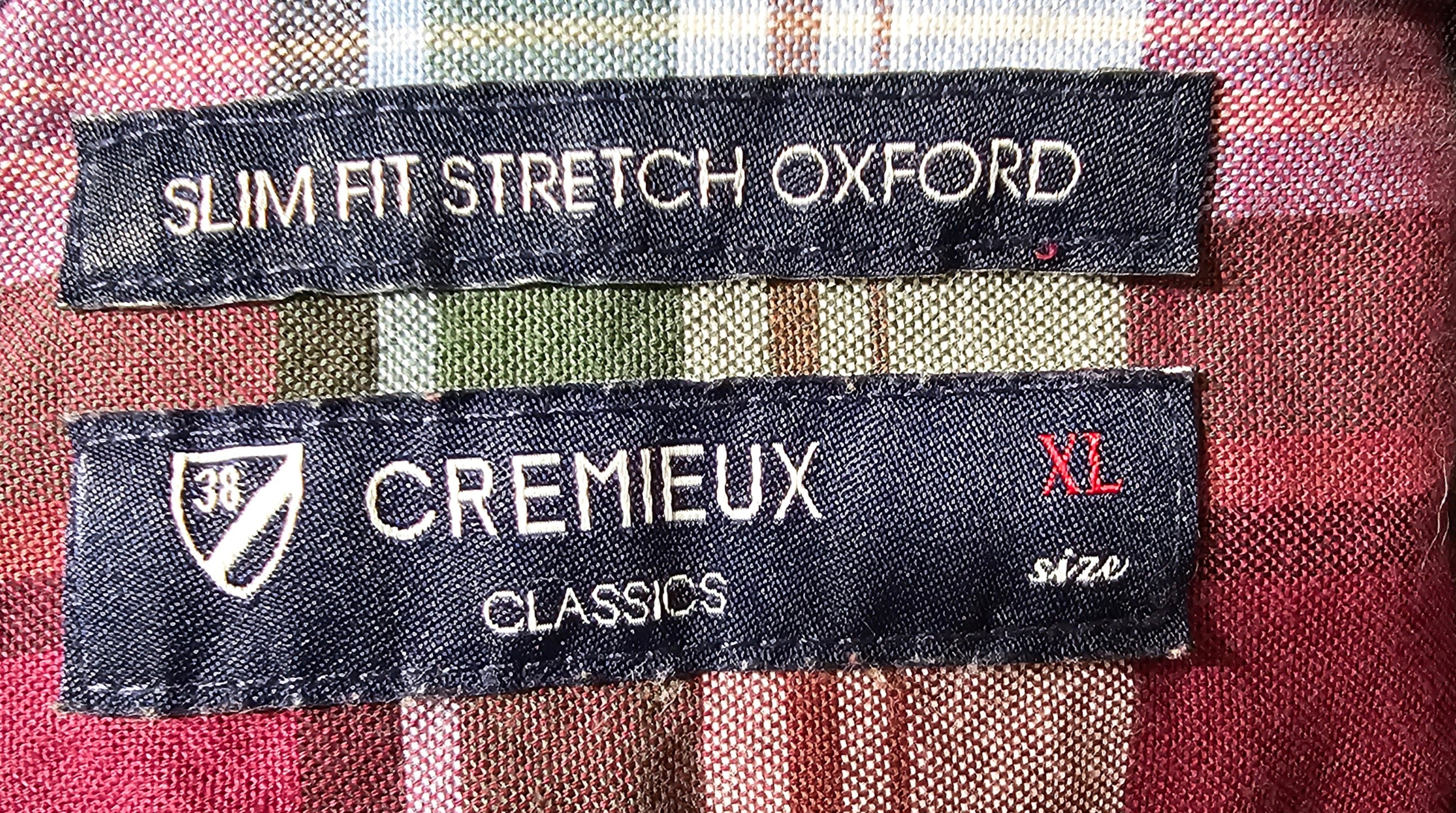 Upcycled XL Movie Print Plaid Top