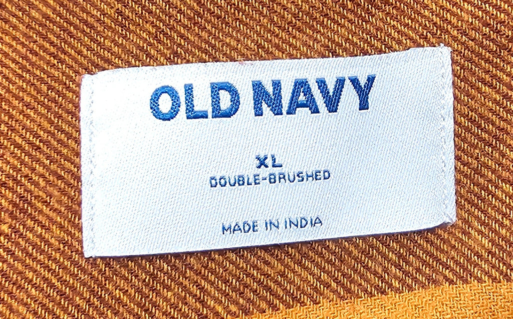 Checked Maroon Singer Print Old Navy Refashioned Shirt XL
