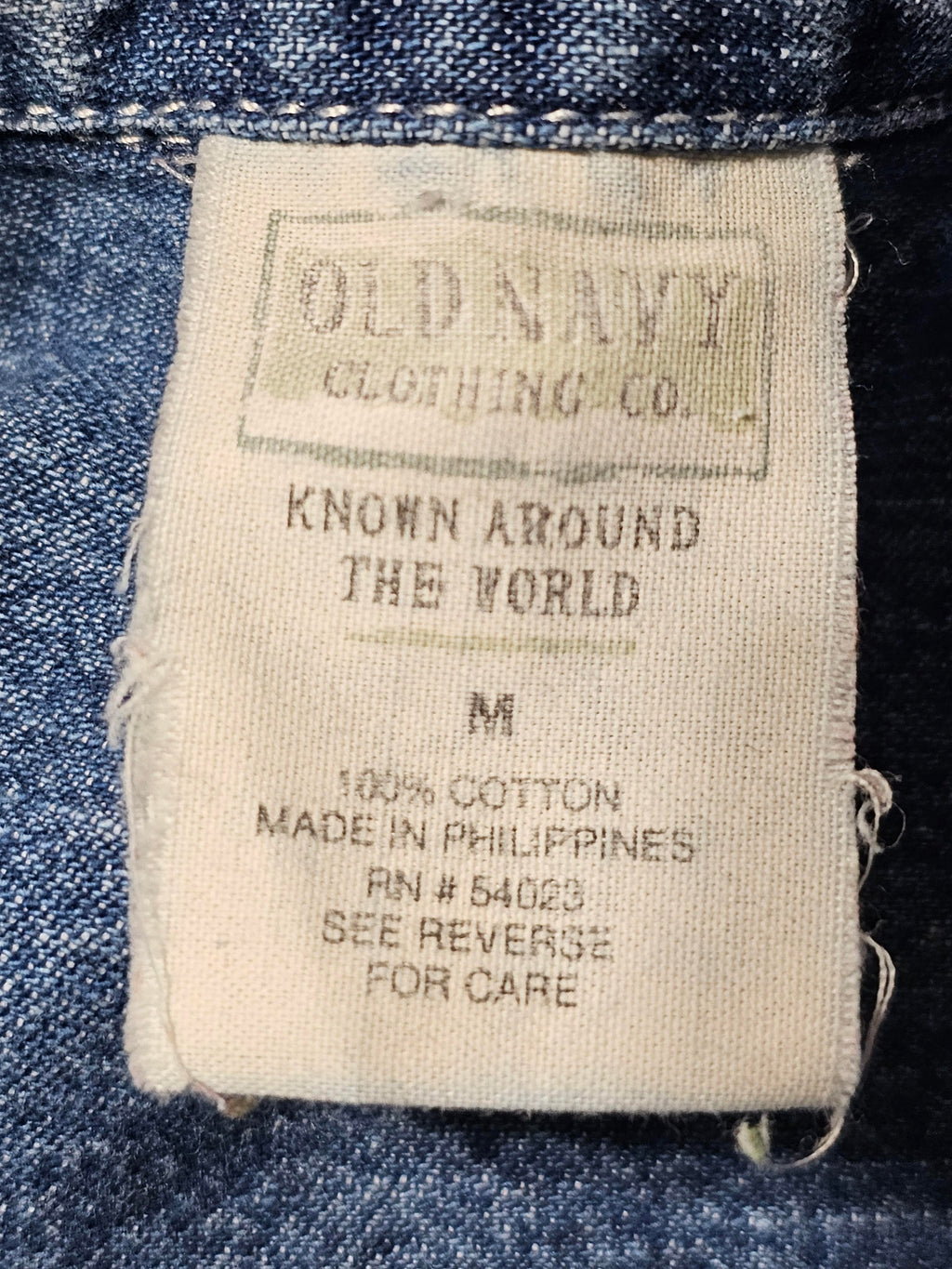 Upcycled Size Medium Gamer Print Denim Top