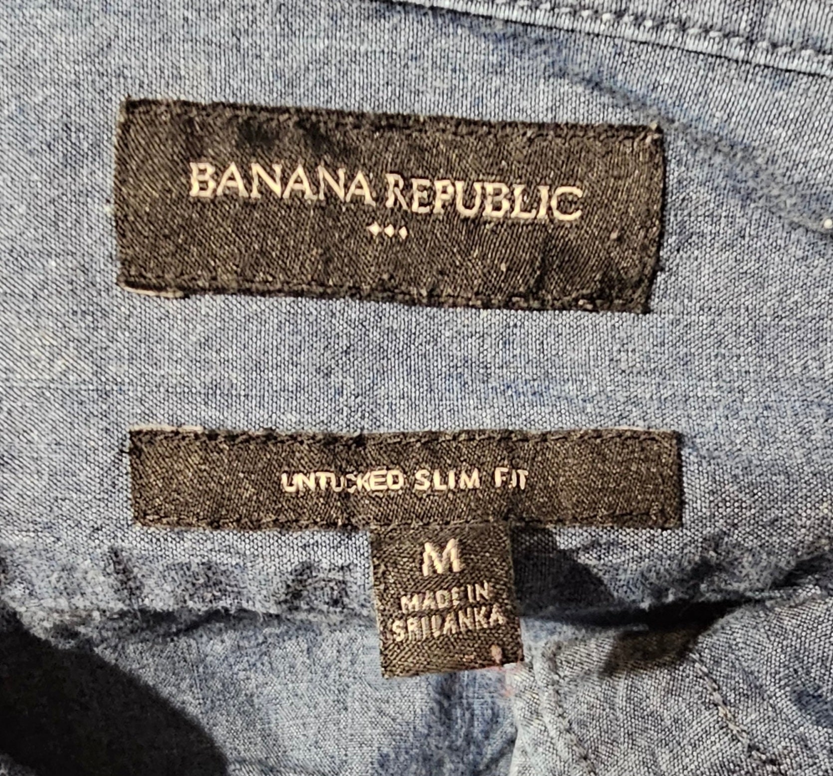 Upcycled Denim Music Medium Shirt
