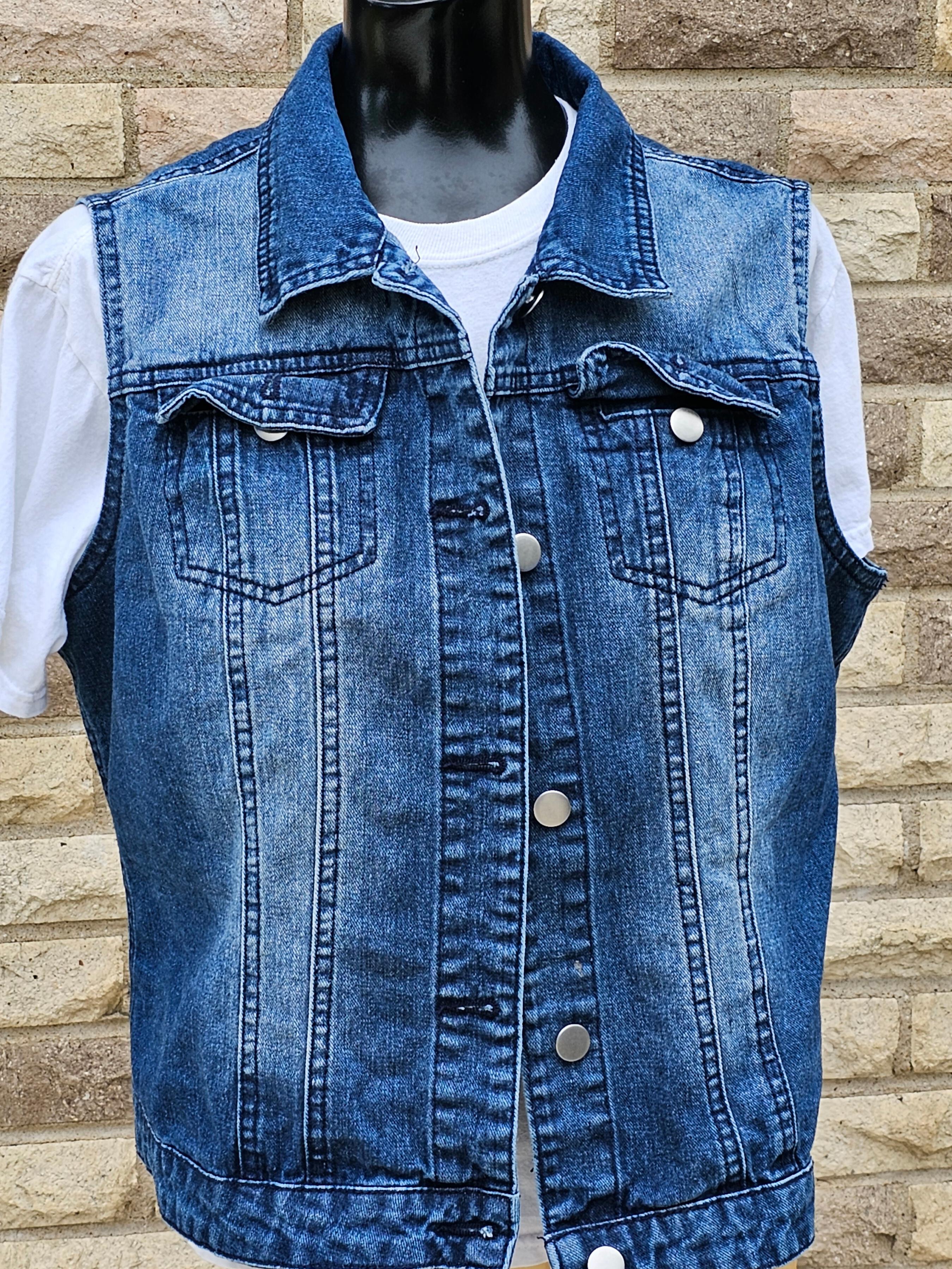 Upcycled Large Our Lady of Guadalupe Vest
