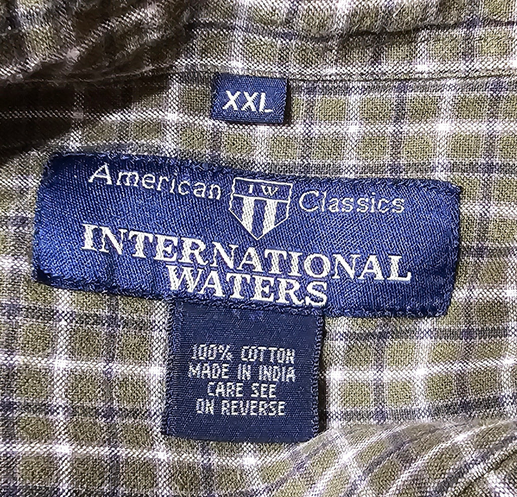 Hunter Green Plaid Upcycled Movie Shirt XXL 270