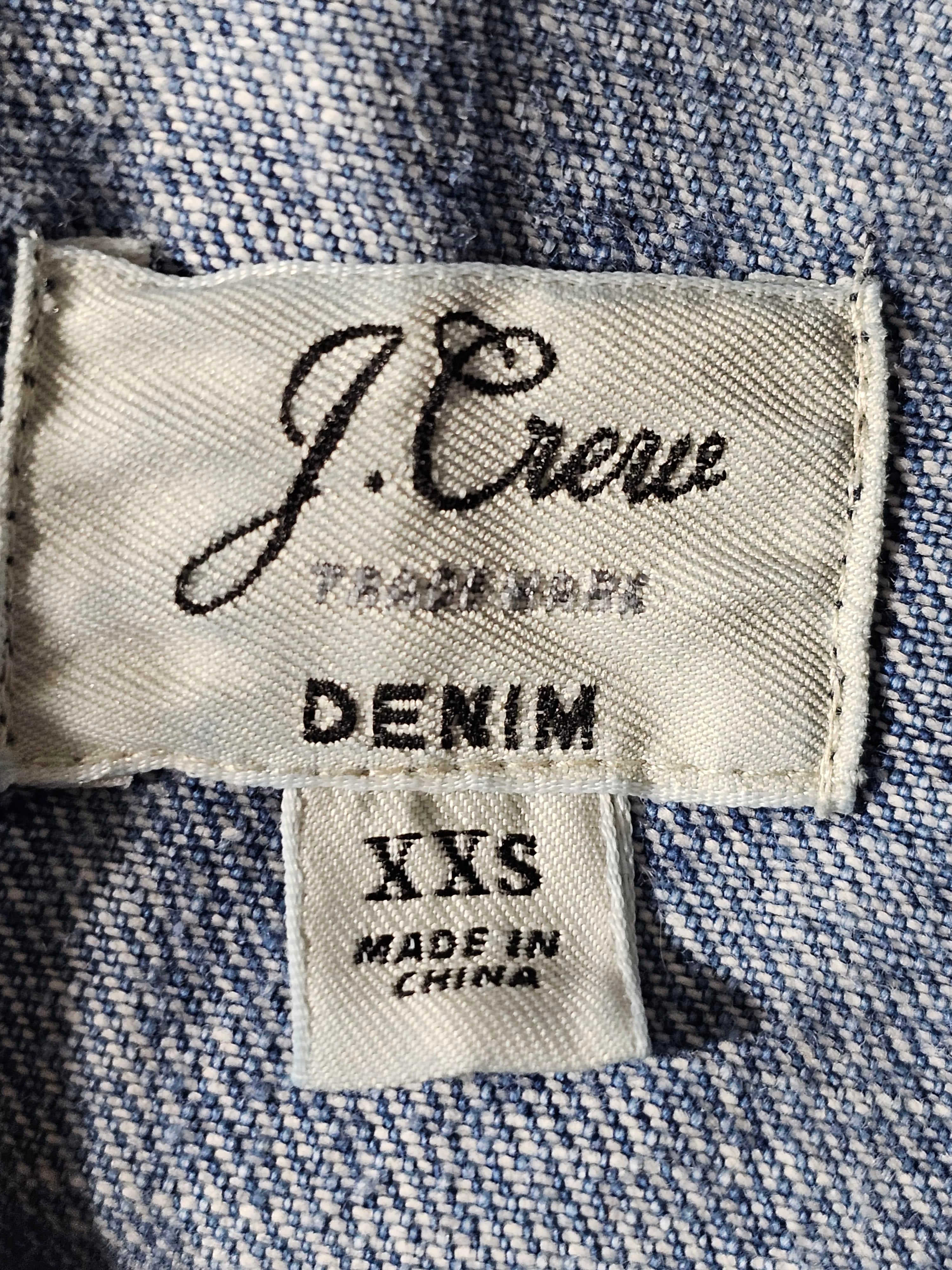Peace Signs Thrifted Denim Jacket XXSmall