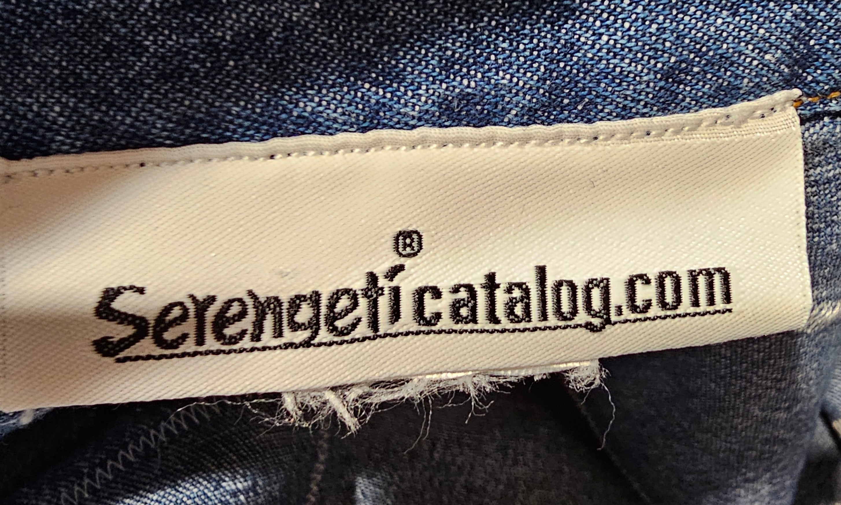 ReFashioned Queen Bee Denim Shirt Embellished with  Fabric Patches